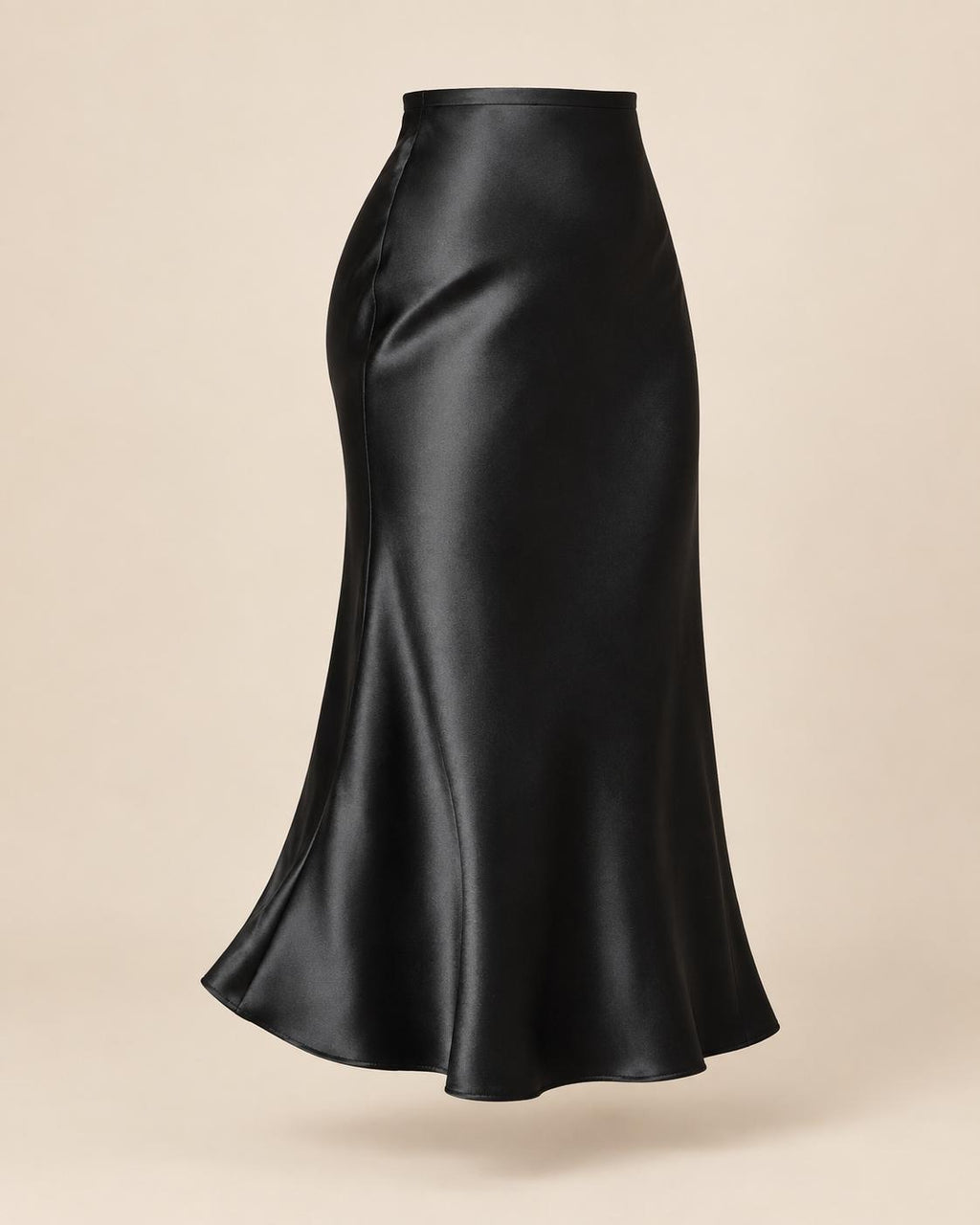 Falda Midi de Satén Elegante y Sofisticada