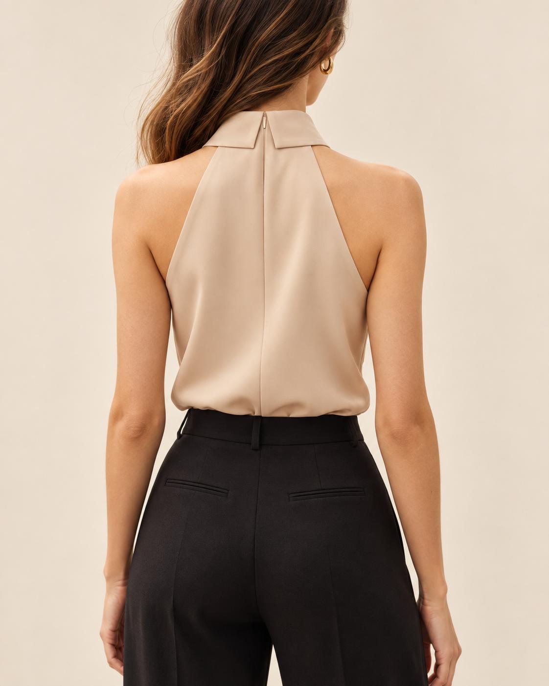 Top Halter con Lazo Frontal