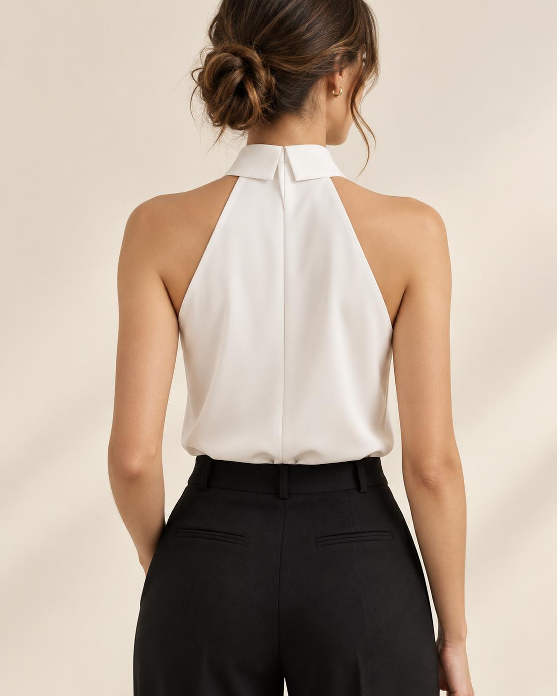 Top Halter con Lazo Frontal