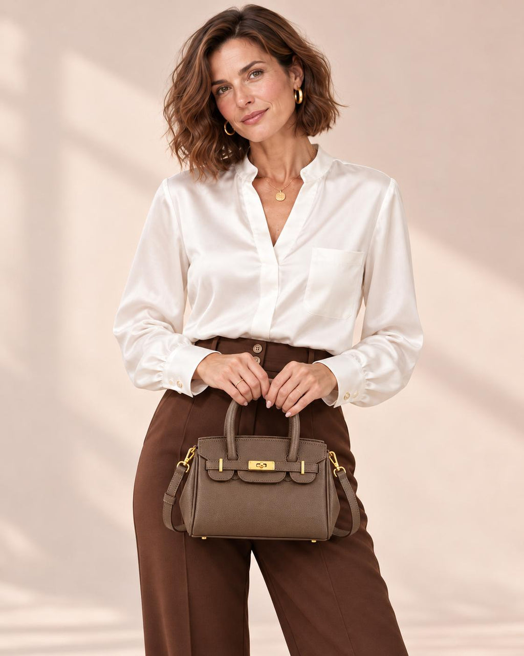 Bolso Mini Bandolera de cuero sintético